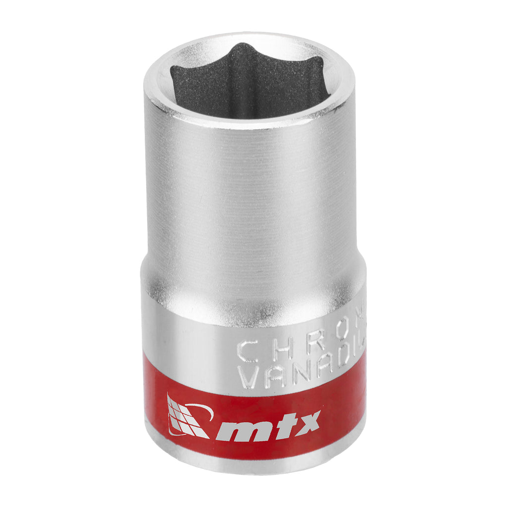 Вложка, 1/2", 14 мм, шестостенна, CrV, хромирана MTX