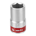 Вложка, 1/2", 14 мм, шестостенна, CrV, хромирана MTX