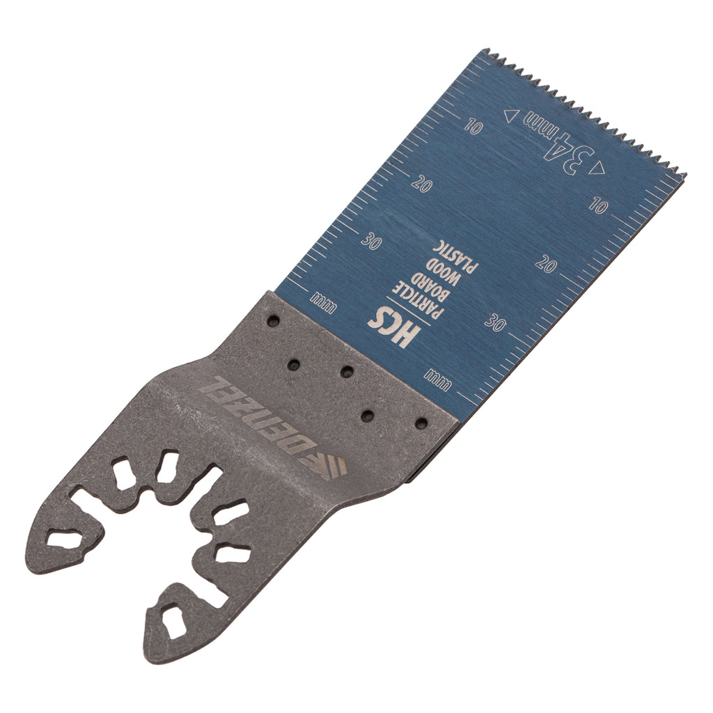Приставка за мултифункц. инструмент, режеща, права, HCS, за дърво, 20 x 1.4 mm, фин зъб Denzel
