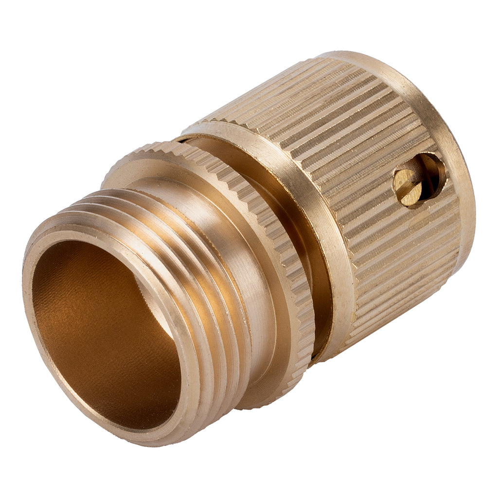 Съединител, външна резба 3/4", месингов Palisad