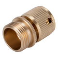 Съединител, външна резба 3/4", месингов Palisad