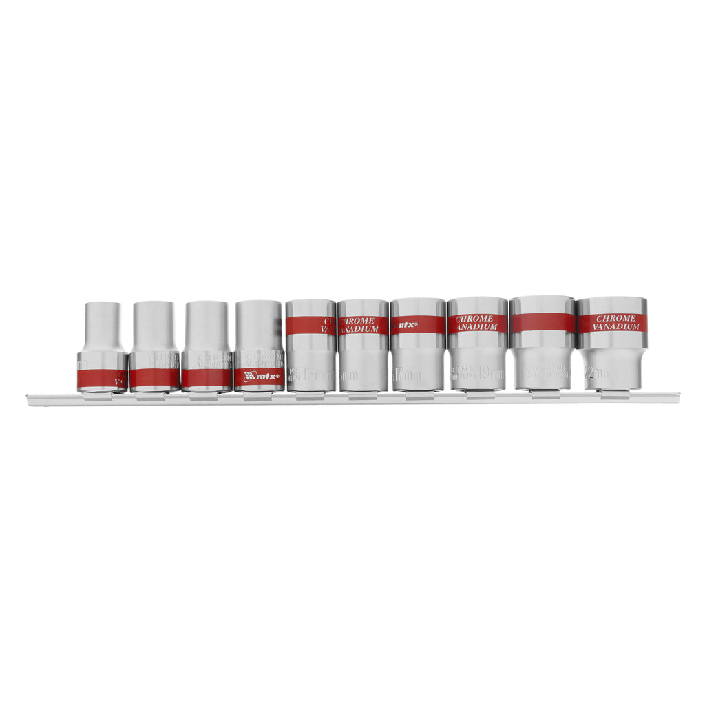К-т вложки, 1/2", 6-стенни, 10 бр., 10-22 мм MTX