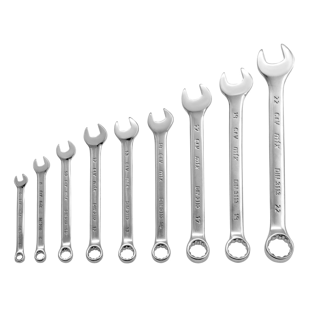 К-т ключове звездогаечни, 6-22 мм, 9 бр., CrV, полирани MTX