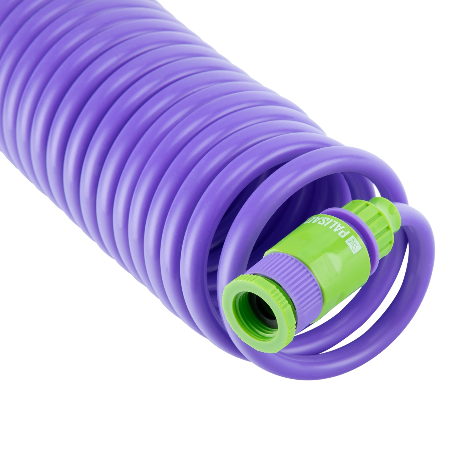 Маркуч спирален, 7,5м х 10мм+съед., адаптер кран 1/2"-3/4", пистол.пръск. 7 ф. Palisad