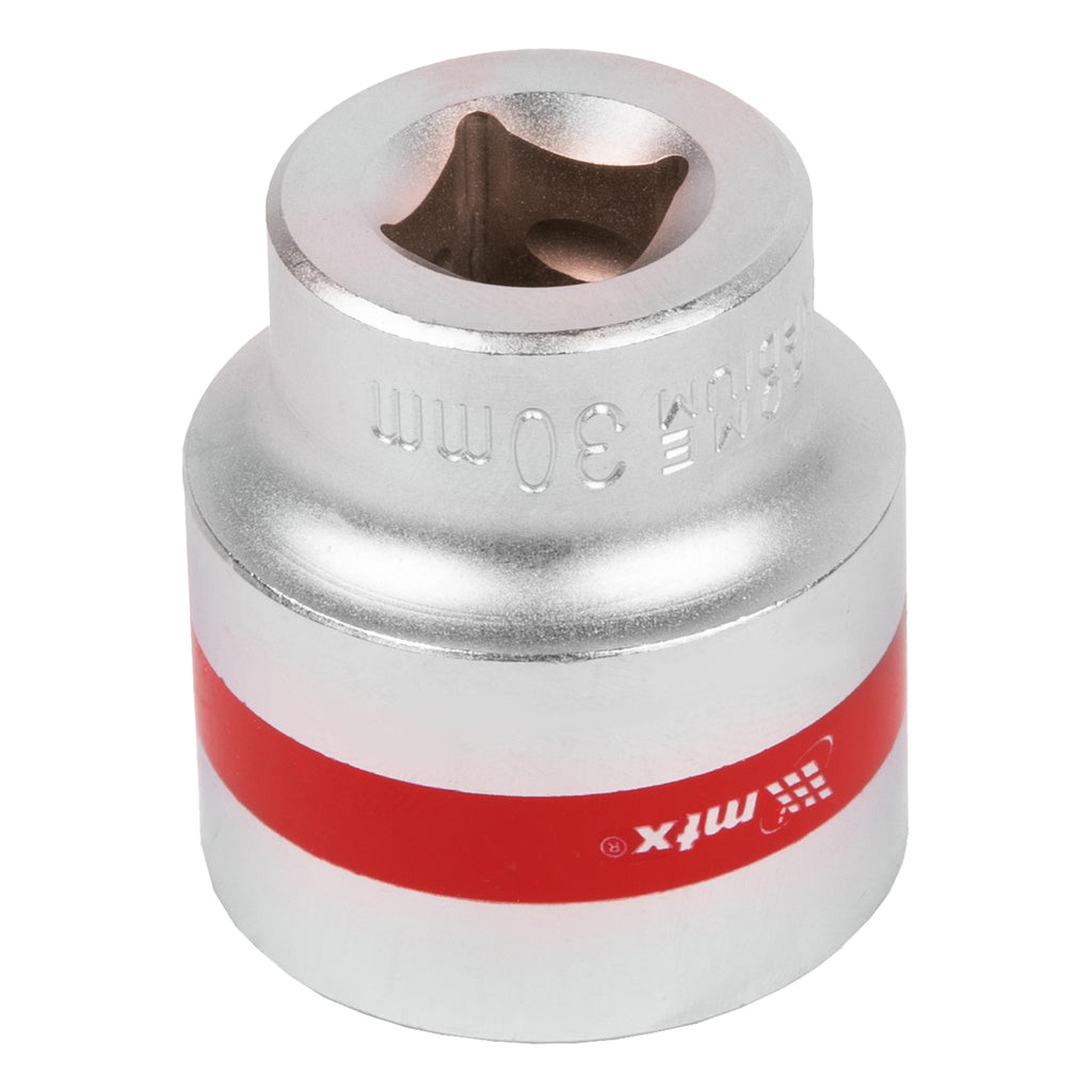 Вложка, 1/2", 30 мм, 12-стенна, CrV, хромирана MTX
