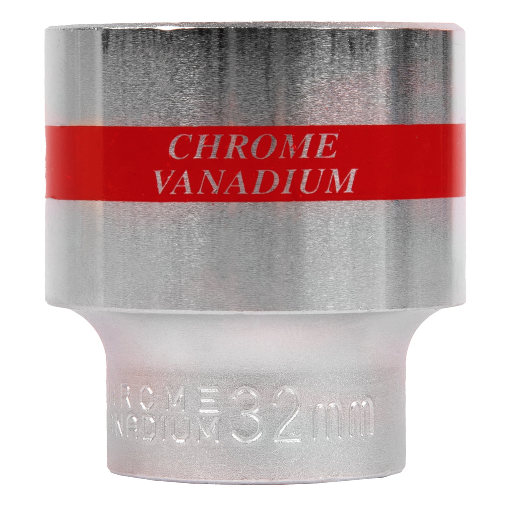 Вложка, 1/2", 32 мм, шестостенна, CrV, хромирана MTX