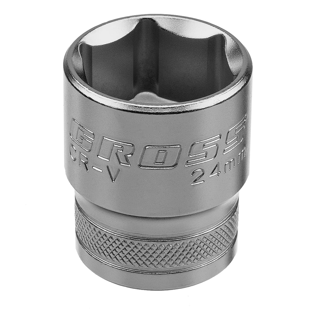 Вложки комплект, 41 бр., 1/2", 1/4", CrV, с тресчотка 120 зъба GROSS