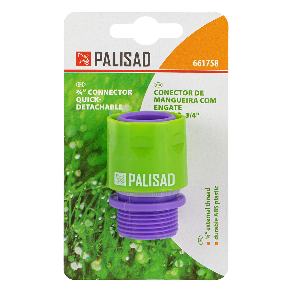 Съединител, външна резба 3/4", пластмасов Palisad