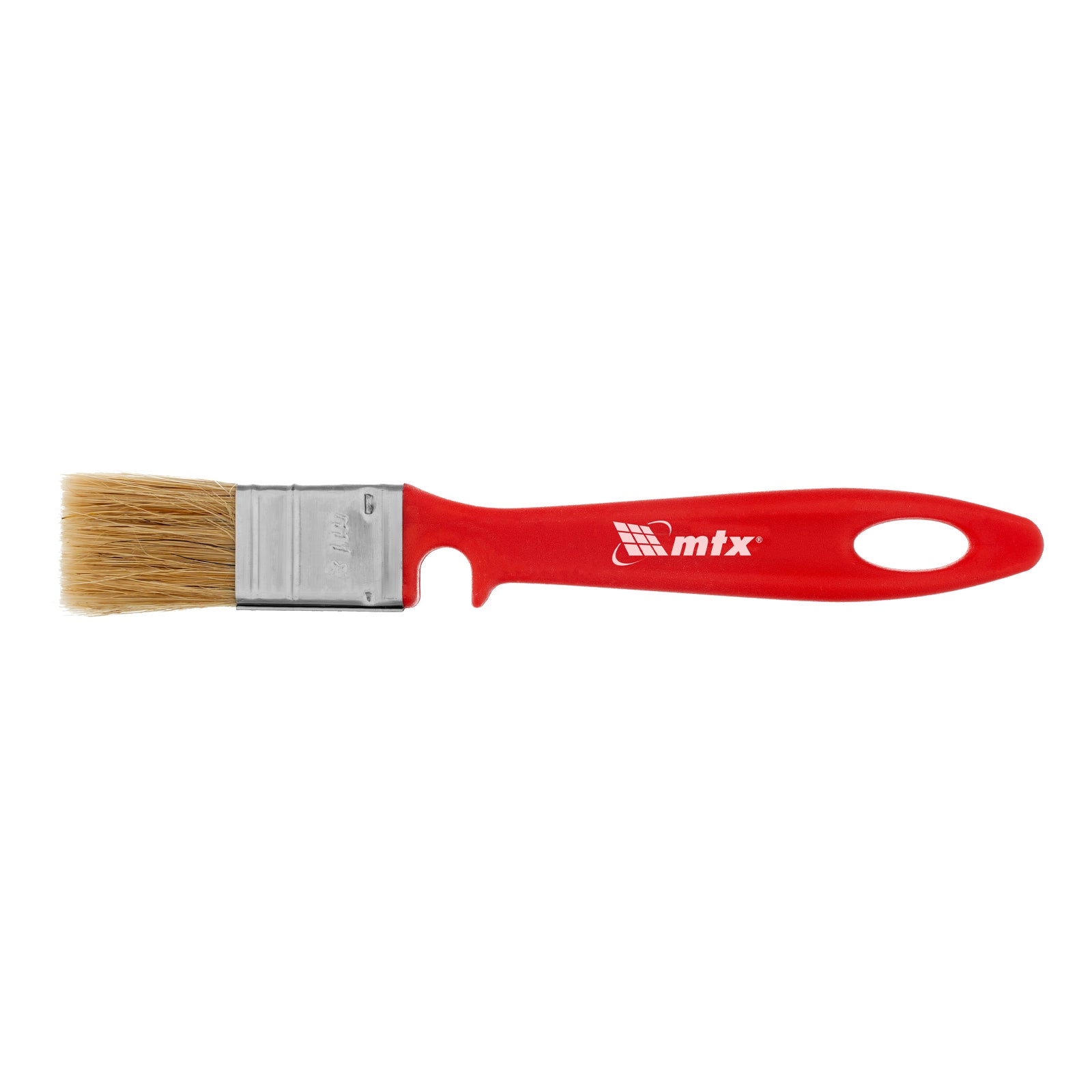 Четка плоска за емайл, 25 х 10 мм, естествен косъм, пластмасова дръжка MTX