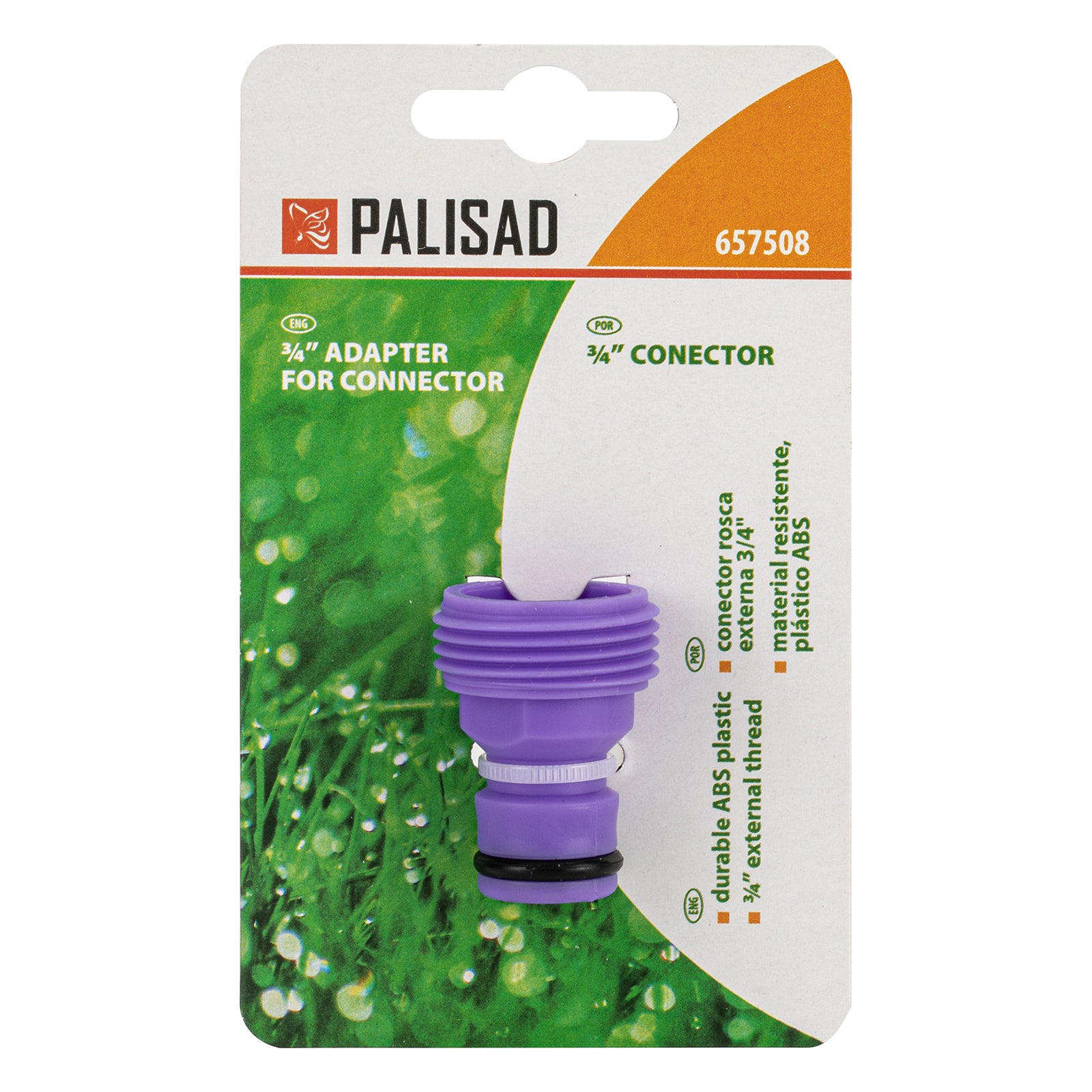 Адаптер, външна резба 3/4", пластмасов Palisad