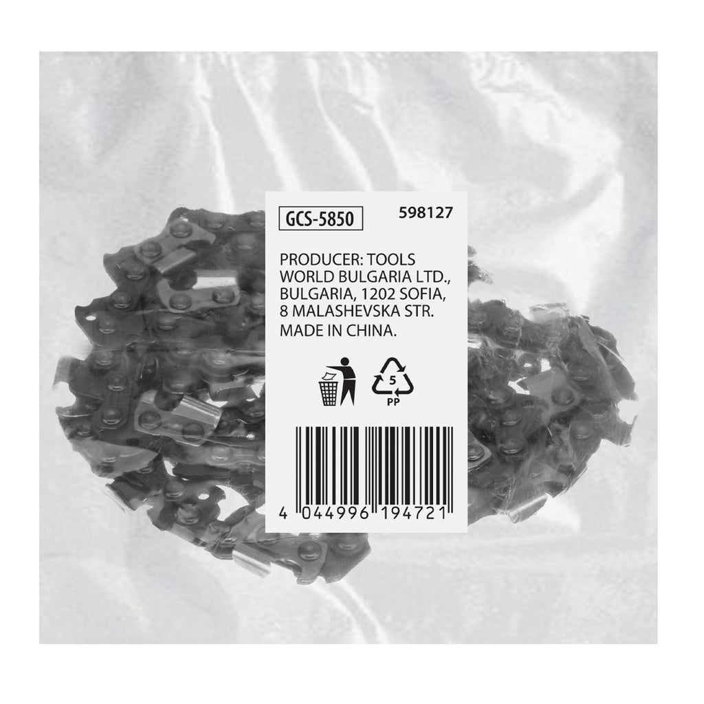 Верига за верижен трион GCS-5850, дълж. 50 см (20"), стъпка 0,325", дебел. 1,5 мм, 76 зъба// MTX