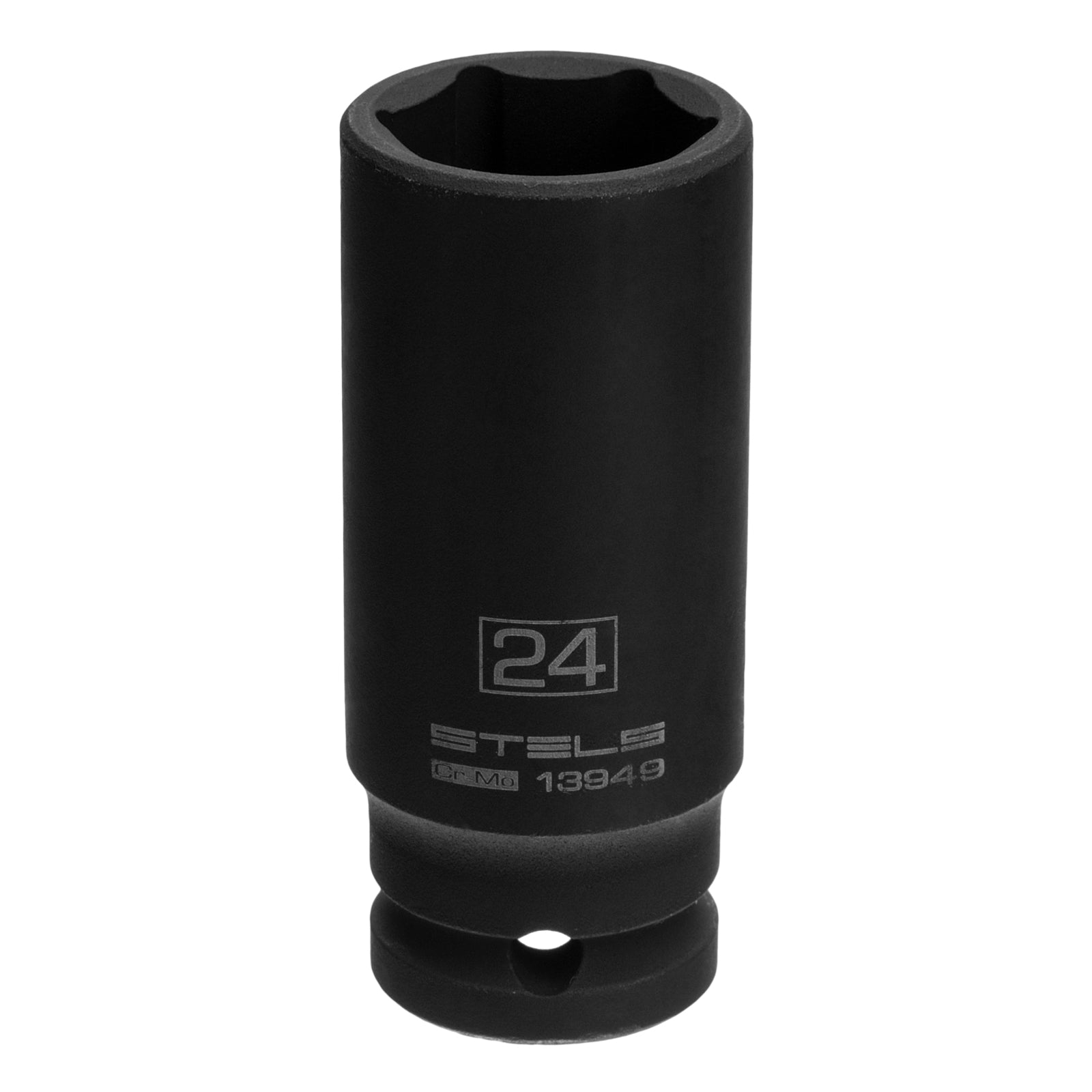 Вложка ударна, удължена, шестостенна 24 мм, 1/2", CrMo  STELS