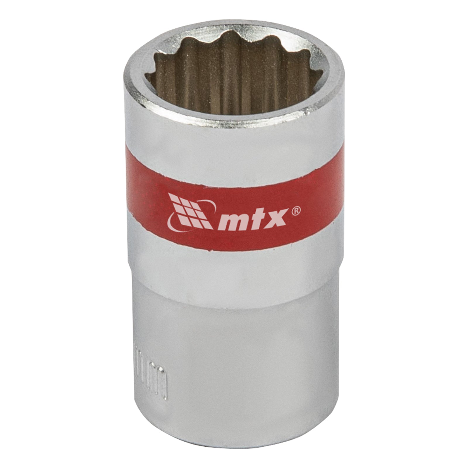 Вложка, 1/2", 15 мм, 12-стенна, CrV, хромирана MTX