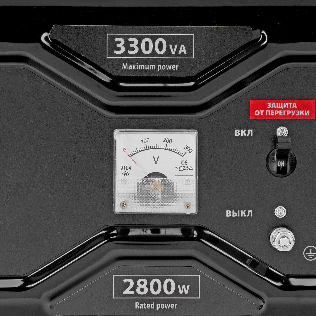 Бензинов генератор RS-4000, 3,3 kW, 230V, ръчен стартер// MTX