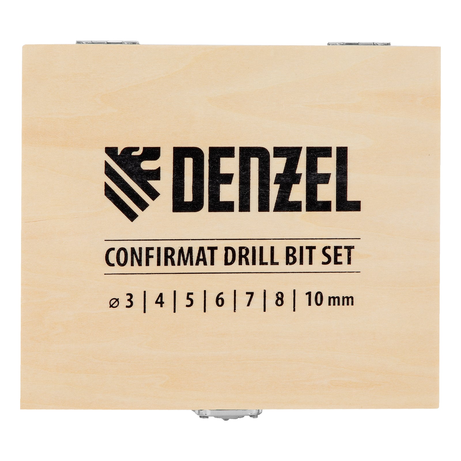 Зенкерни свредла за дърво, комплект, 3-10 мм, 7 бр. Denzel