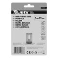 Ролетка Status magnet fixation, 5 м х 19 мм, гумиран корпус, магнитен накрайник, СЕ MTX