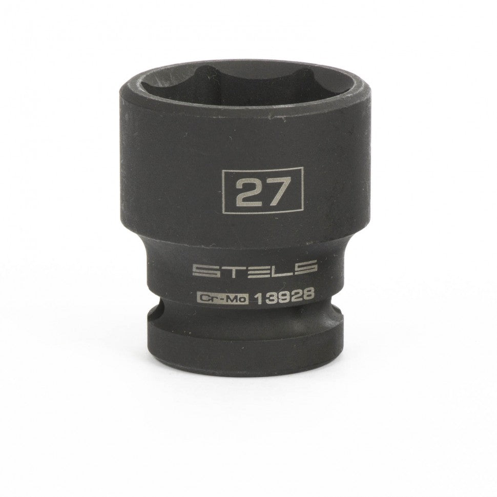 Вложка ударна, шестостенна 27 мм, 1/2", CrMo Stels
