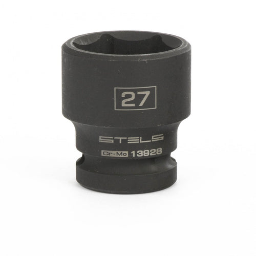 Вложка ударна, шестостенна 27 мм, 1/2", CrMo Stels