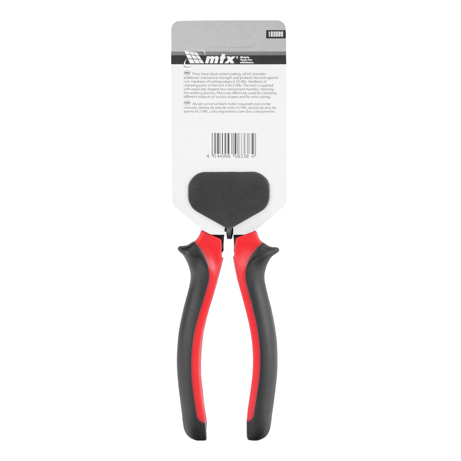Клещи комбинирани Black Nickel, 180 мм, двукомпонентни дръжки MTX
