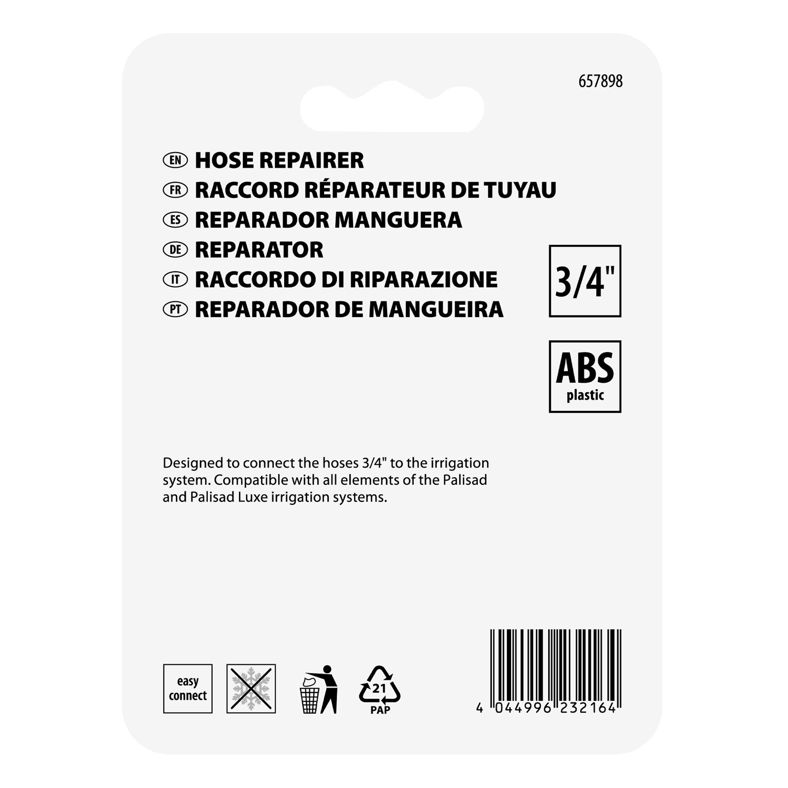 Муфа ремонтна, 3/4", двукомпонентна, LUXE PALISAD
