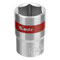 Вложка, 1/2", 18 мм, шестостенна, CrV, хромирана MTX
