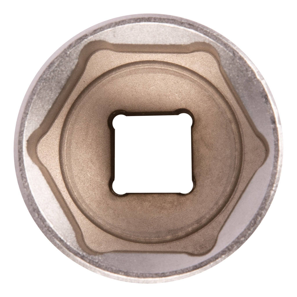 Вложка, 1/2", 32 мм, шестостенна, CrV, хромирана MTX
