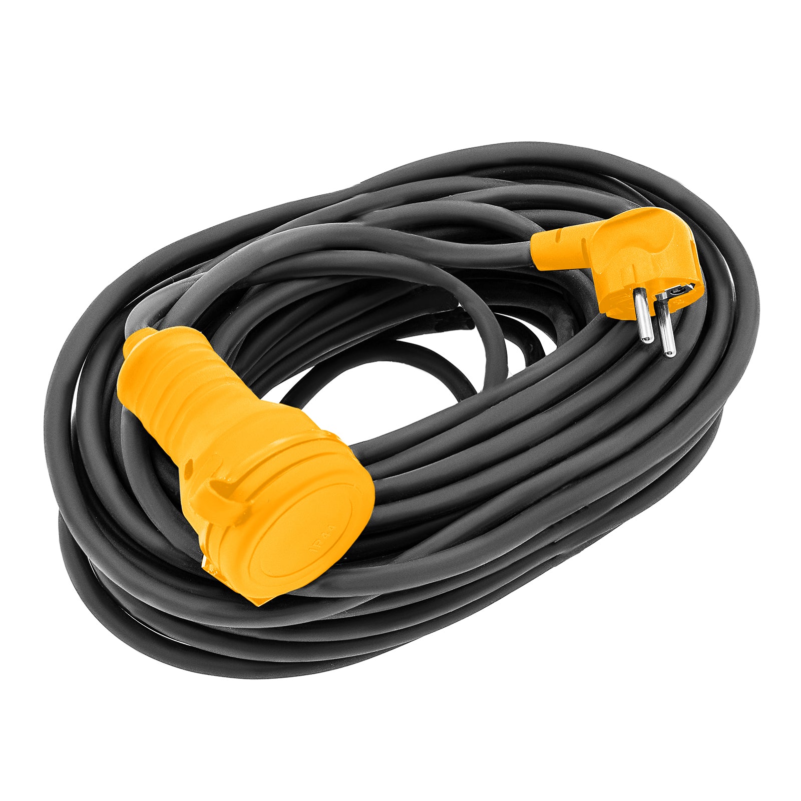 Удължител захранващ, 10m, 1 гнездо, IP44, H05RR-F, 3G*1.5mm, 16A// Denzel