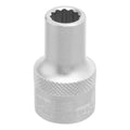 Вложка 9 мм, 12-стенна, CrV, 1/2", хромирана  STELS