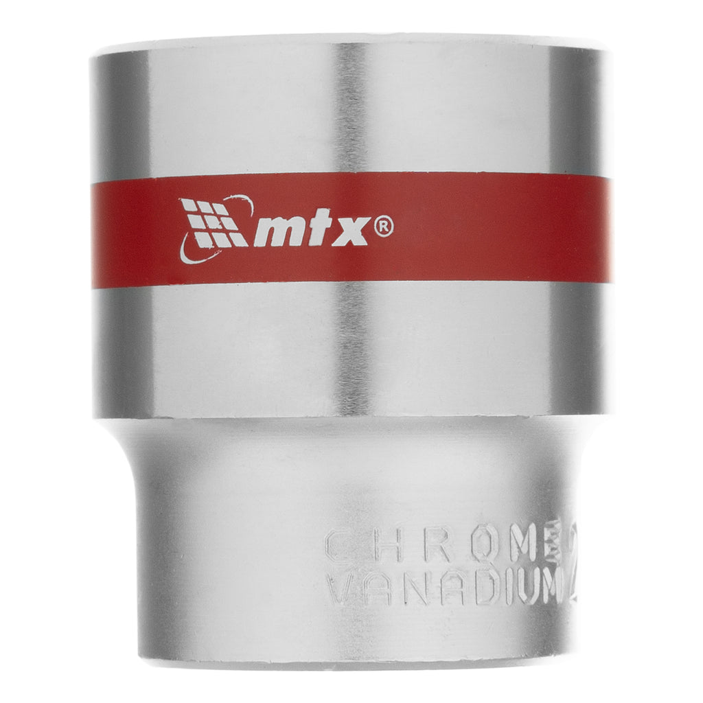 Вложка, 1/2", 27 мм, шестостенна, CrV, хромирана MTX