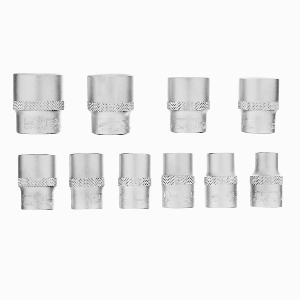 К-т вложки, 3/8", 12-стенни, CrV, 10бр., 9-19мм  STELS