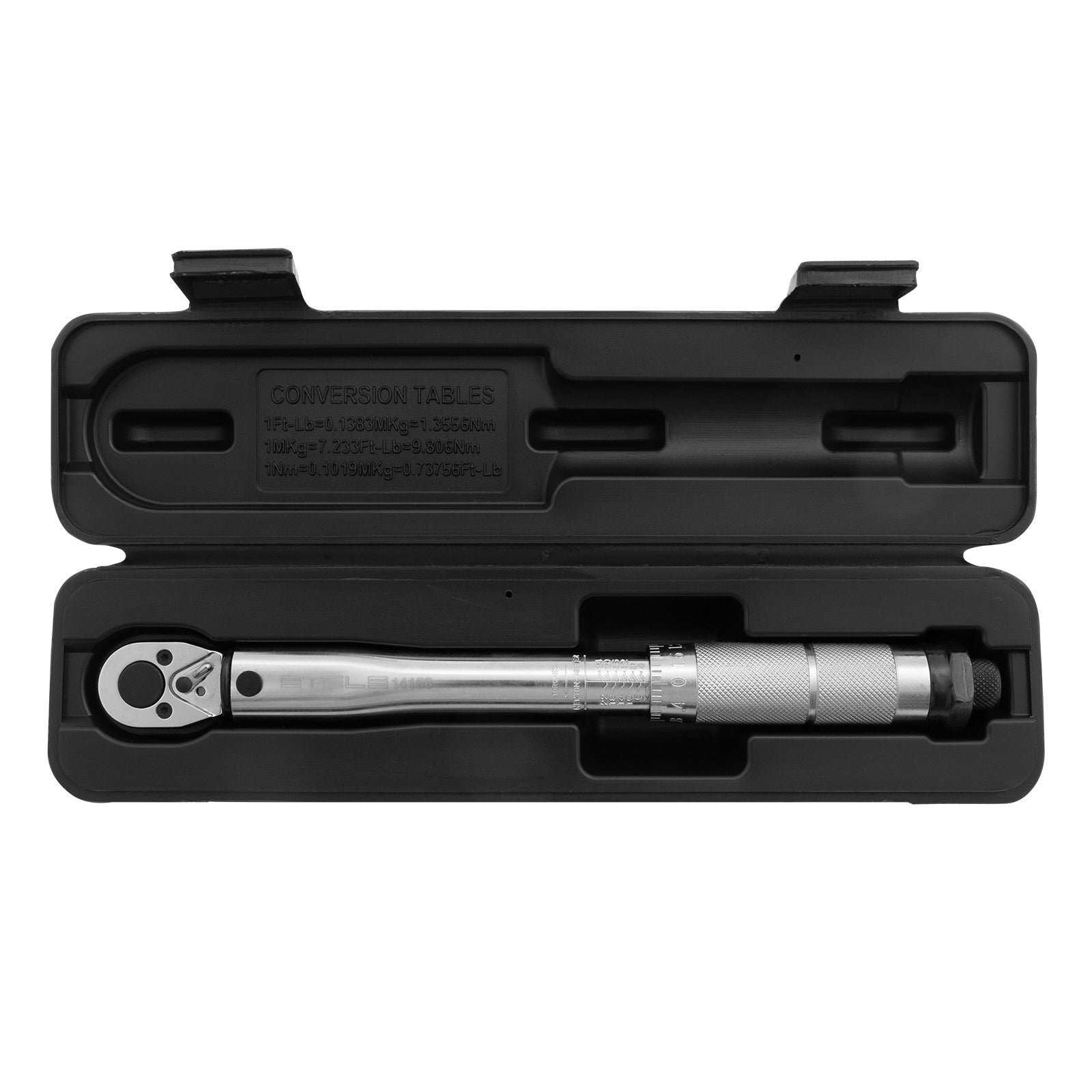 Ключ динамометричен 5-24 Nm, 1/4", CrV, хромиранStels