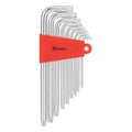 К-т ключове инбусни TORX, 9 бр.: T10-T50, CrV, дълги, матирани MTX