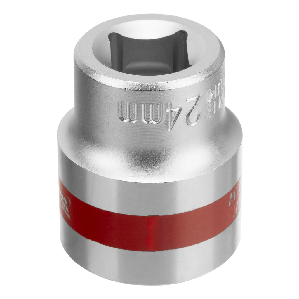 Вложка, 1/2", 24 мм, 12-стенна, CrV, хромирана MTX