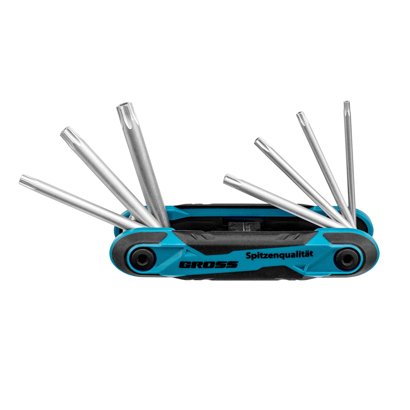 К-т ключове имбусни Tamper-Torx, TT10-TT40, CrV, сгъваеми, 7 бр.Gross
