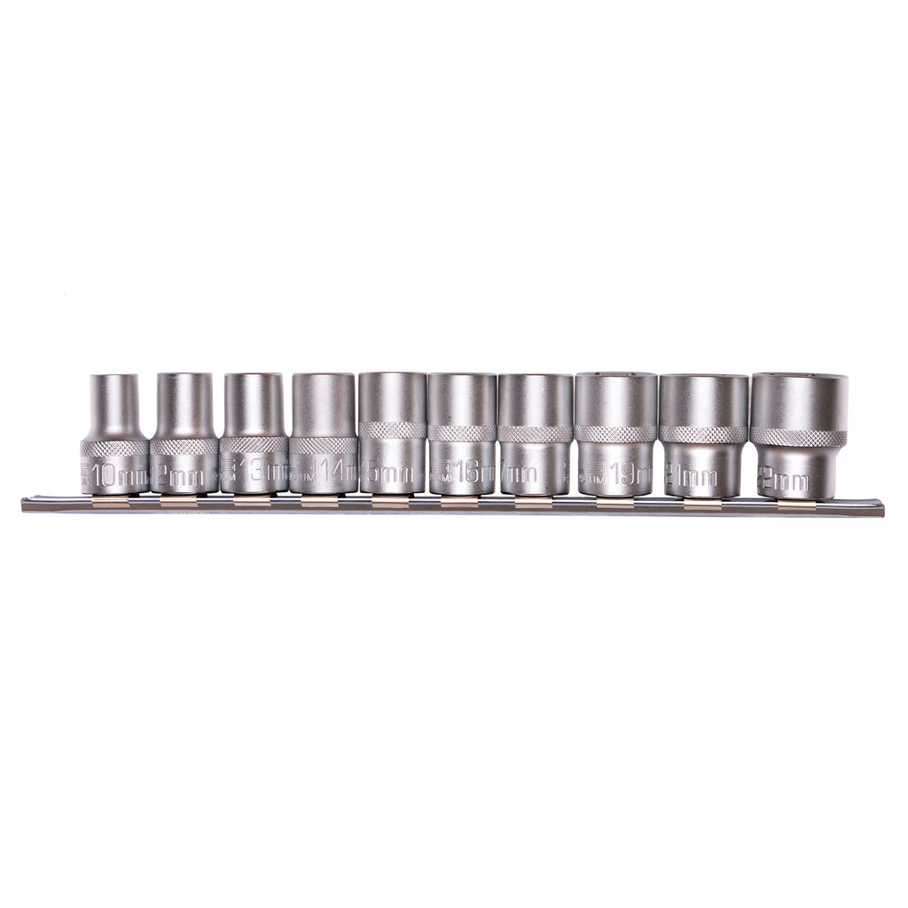 К-т вложки 1/2", 6-стенни, CrV, 10бр., 10-22мм Stels