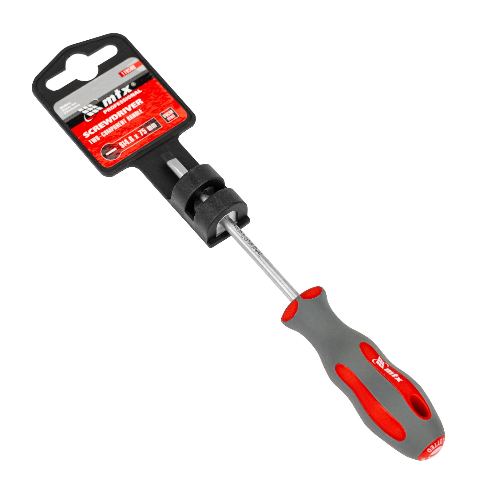 Отвертка Profi, SL4,0 х  75 mm, двукомпонентна дръжка MTX
