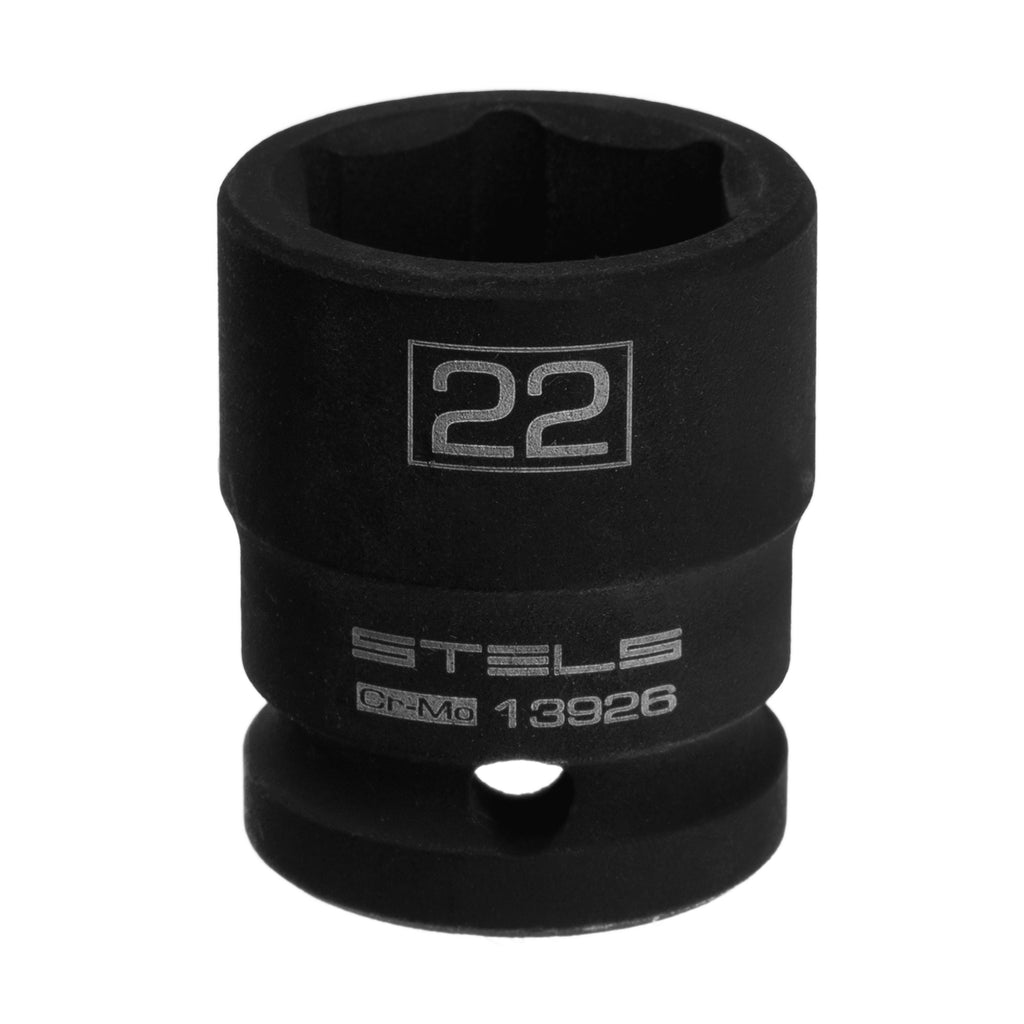 Вложка ударна, шестостенна 22 мм, 1/2", CrMo  STELS