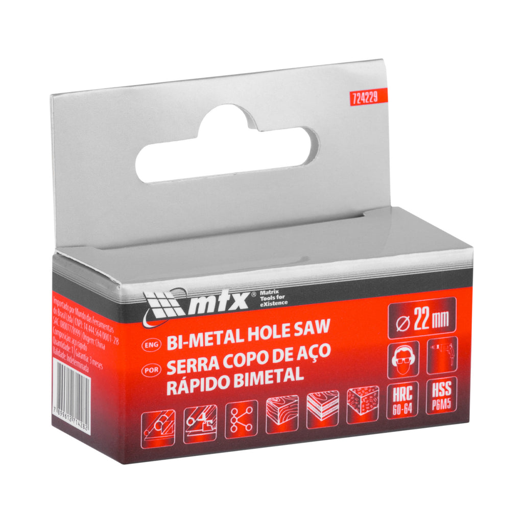 Боркорона Bimetal, 22 мм MTX