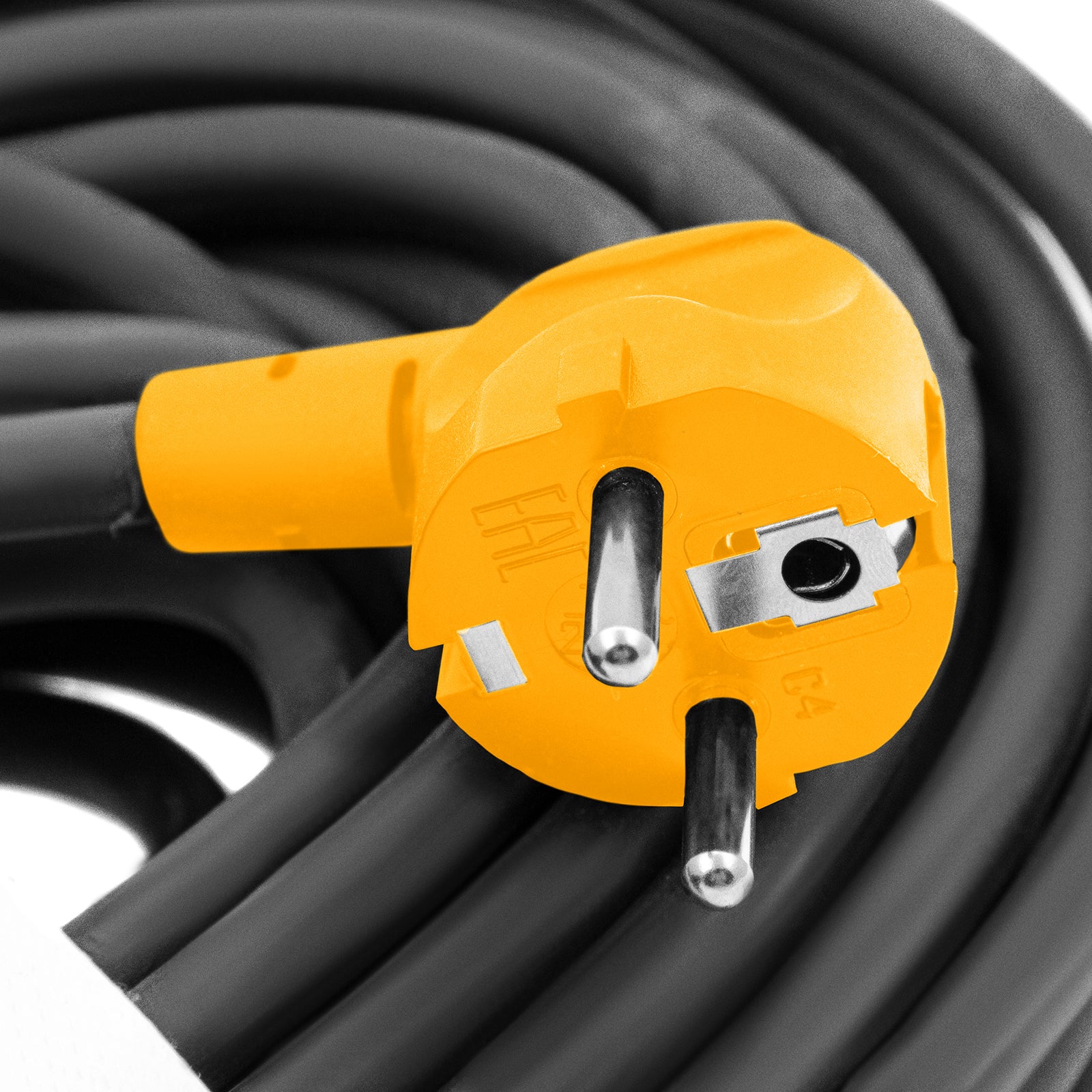 Удължител захранващ, 10m, 1 гнездо, IP44, H05RR-F, 3G*1.5mm, 16A// Denzel