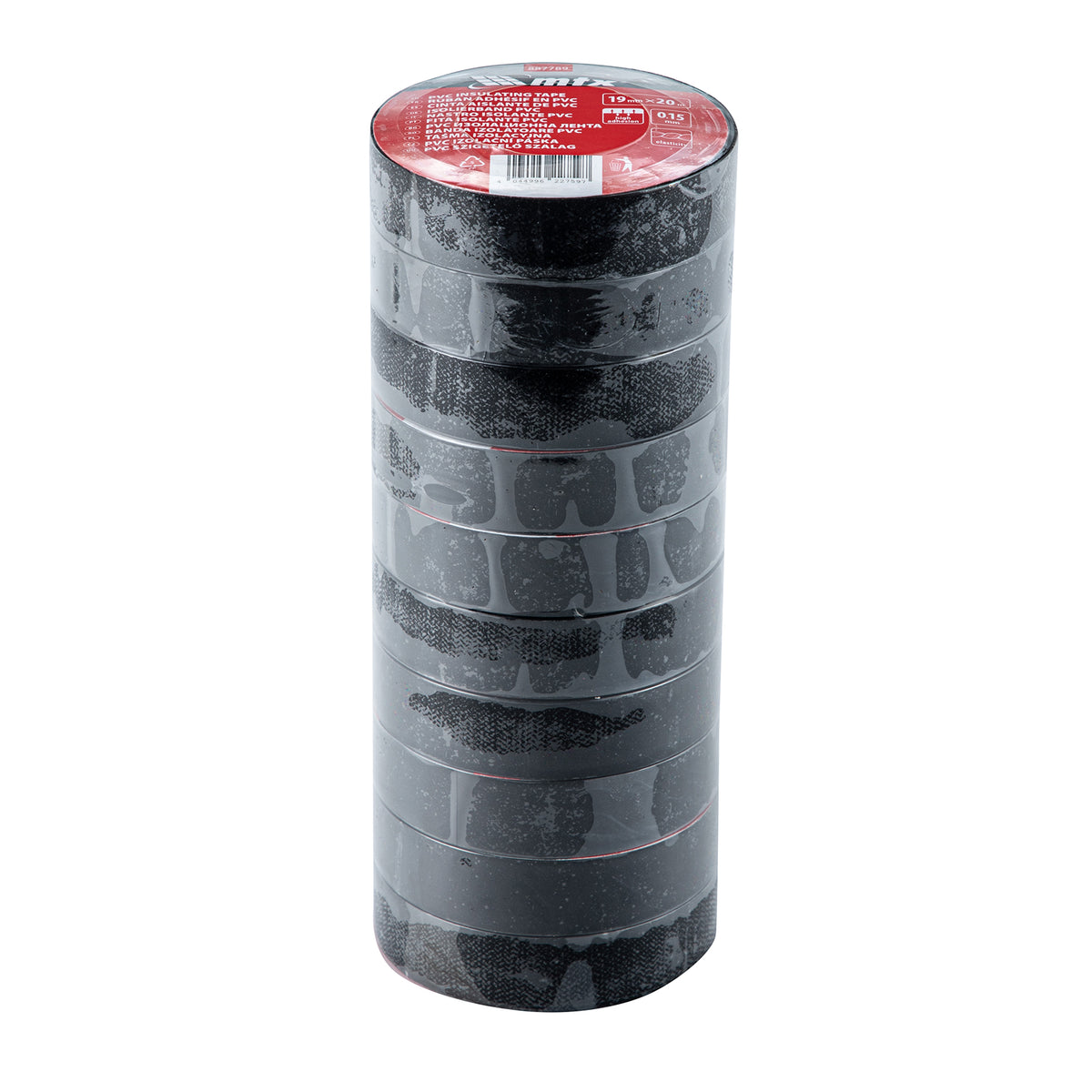 Изолирбанд, PVC, 19 мм x 20 м, черен, 150µm MTX