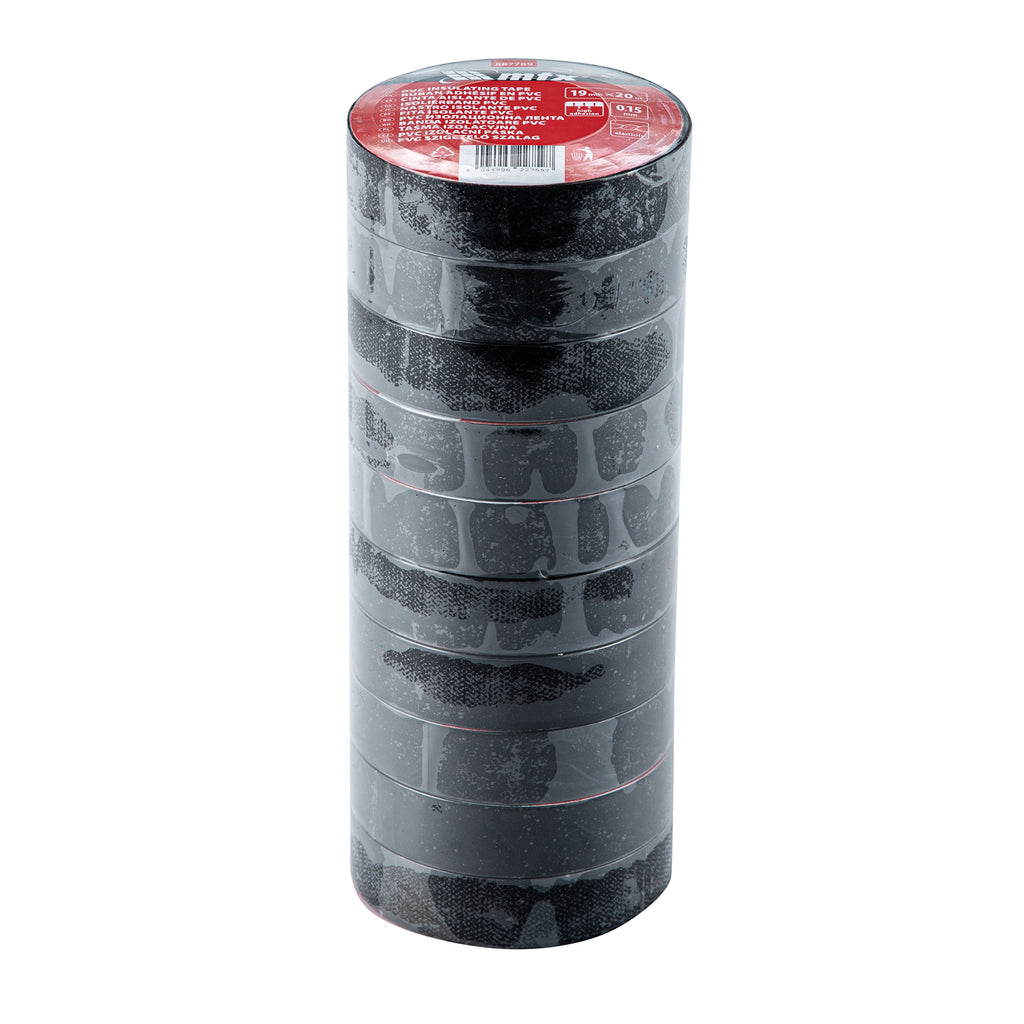 Изолирбанд, PVC, 19 мм x 20 м, черен, 150µm MTX