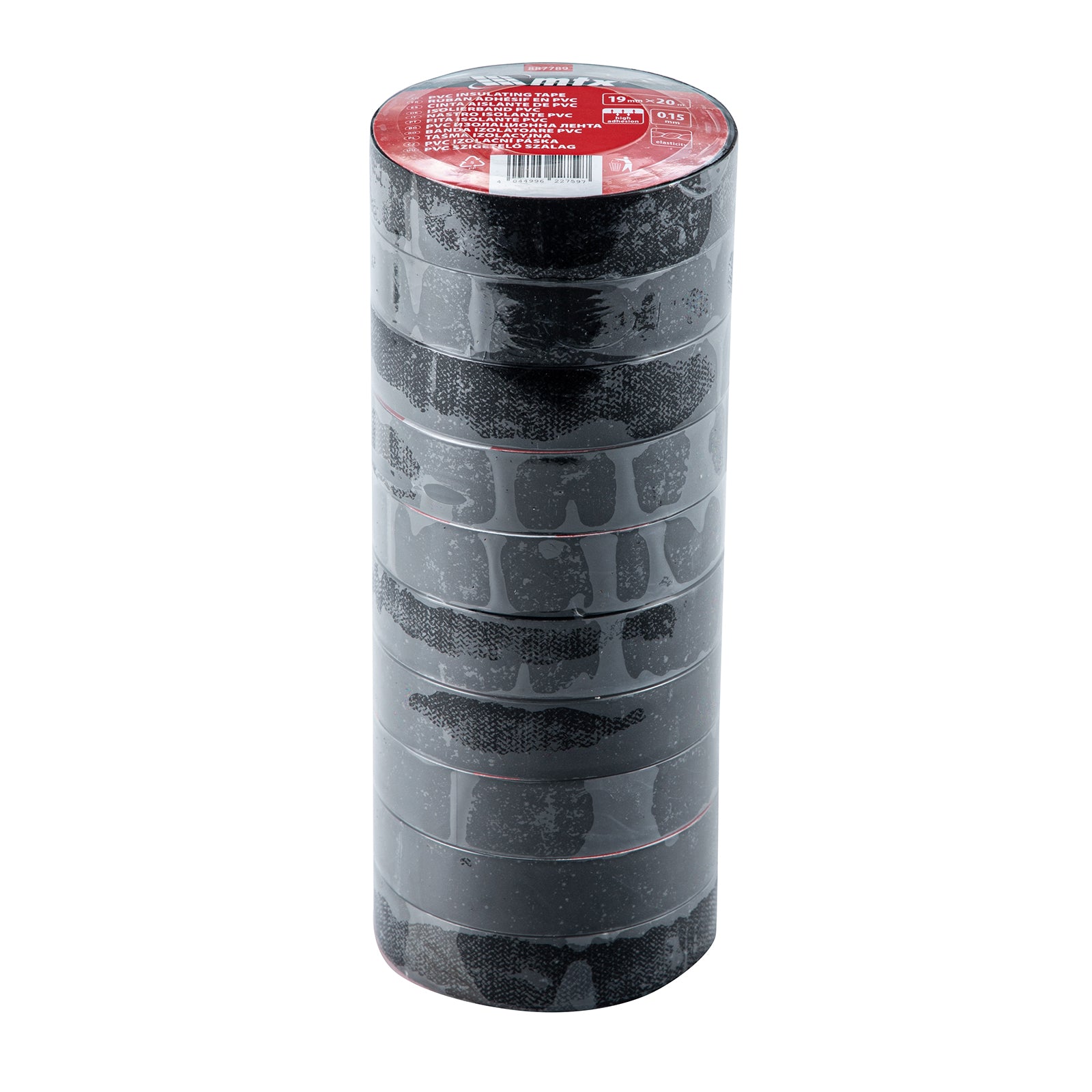 Изолирбанд, PVC, 19 мм x 20 м, черен, 150µm MTX