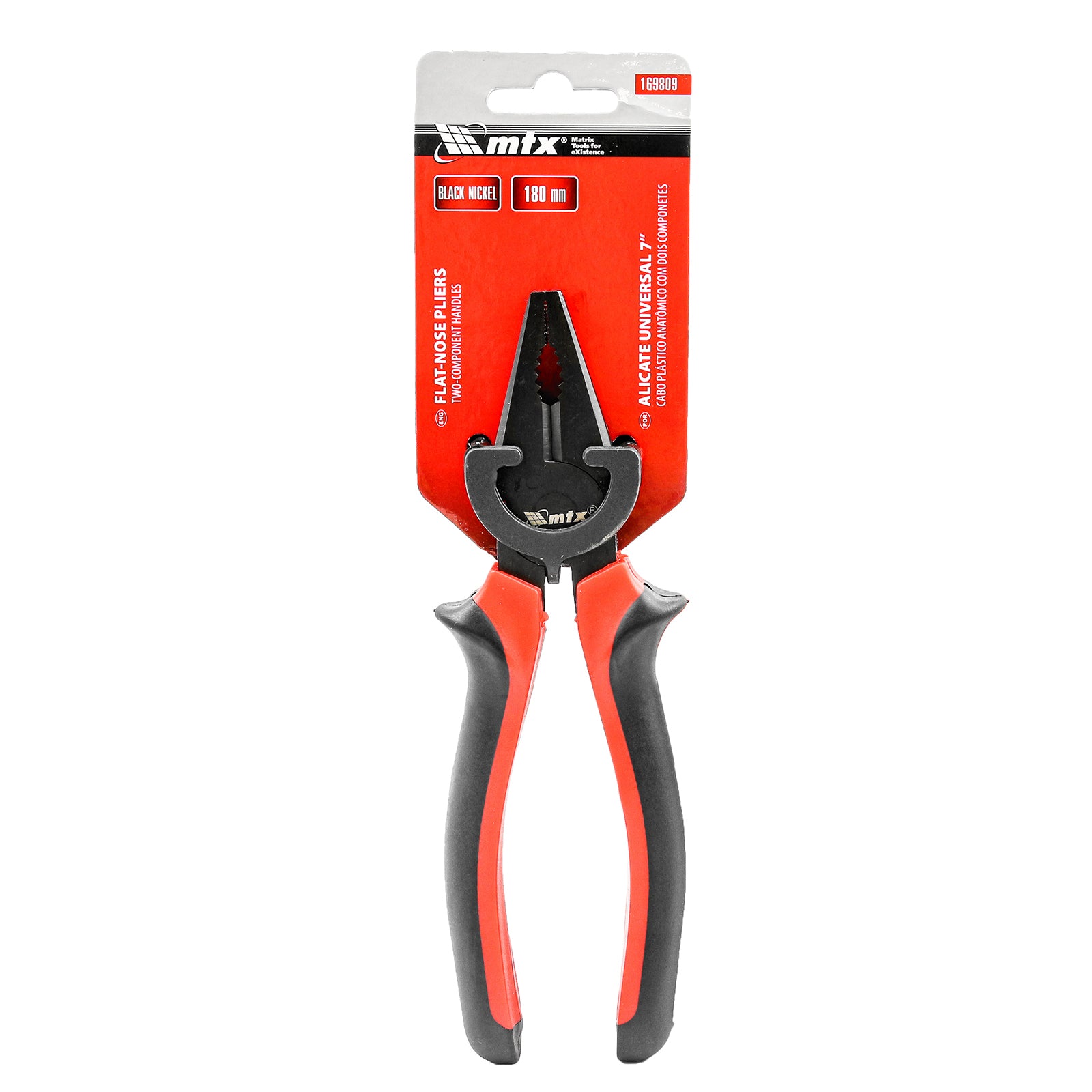 Клещи комбинирани Black Nickel, 180 мм, двукомпонентни дръжки MTX