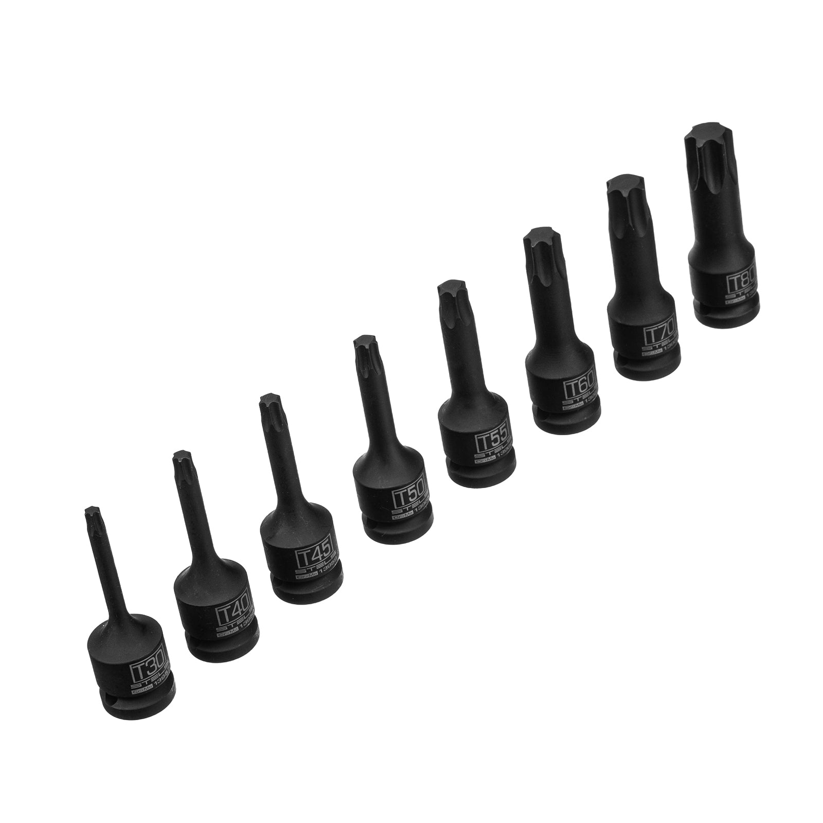 К-т ударни вложки TORX 1/2"  в кутия, 8 бр.  STELS
