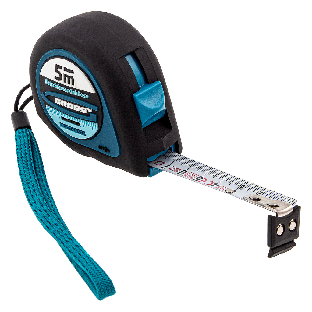 Ролетка Ergonomisch,  5 м х 19 мм, магнитен гумиран накрайник GROSS