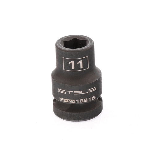 Вложка ударна, 6-стенна 11 мм, 1/2", CrMo Stels