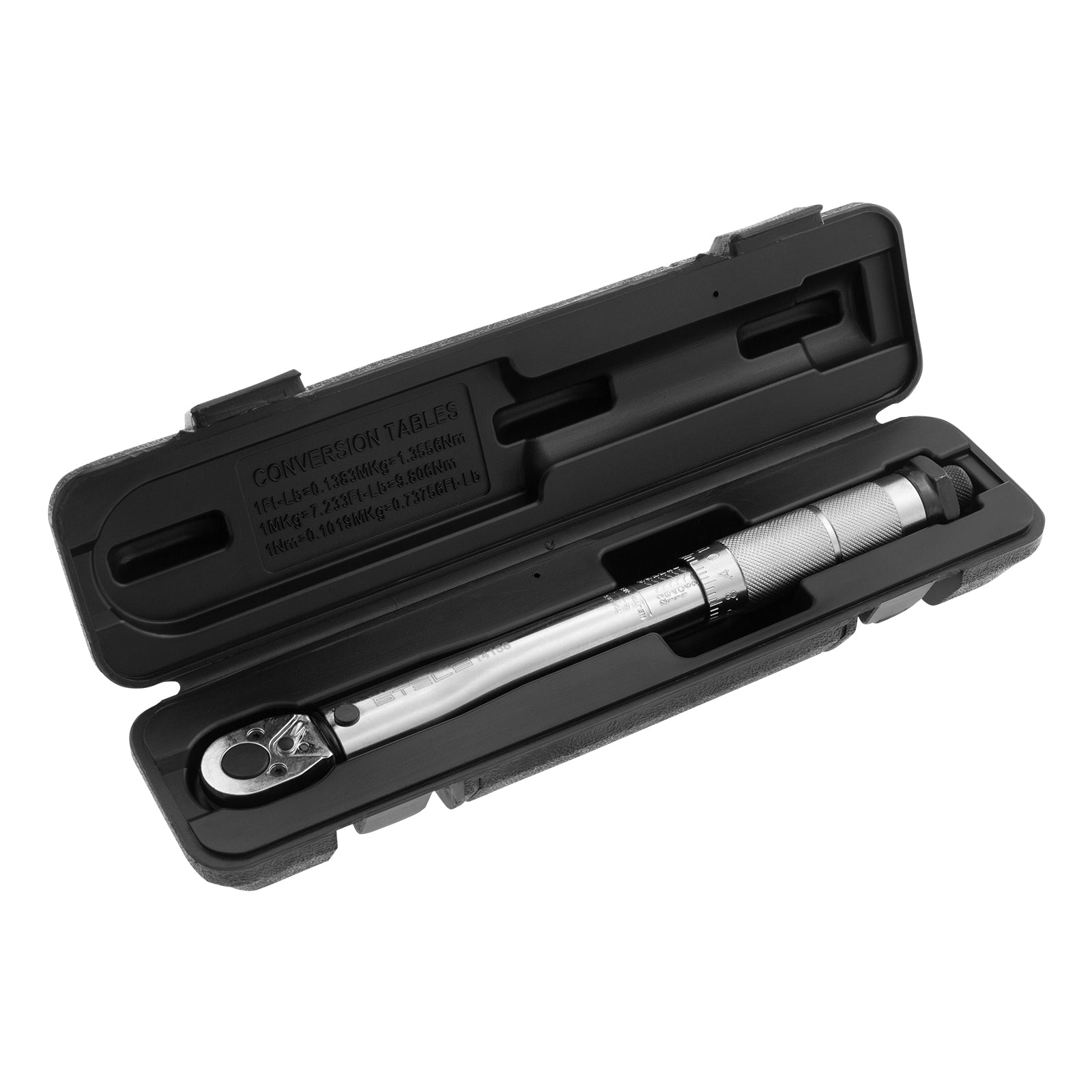 Ключ динамометричен 5-24 Nm, 1/4", CrV, хромиранStels
