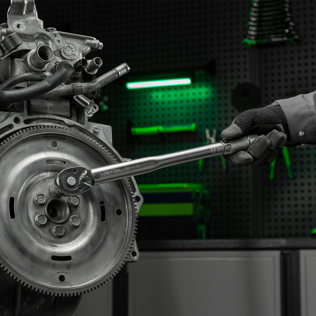 Ключ динамометричен 28-210 Nm, 1/2", CrV, хромиран, бързо освобождаванеStels