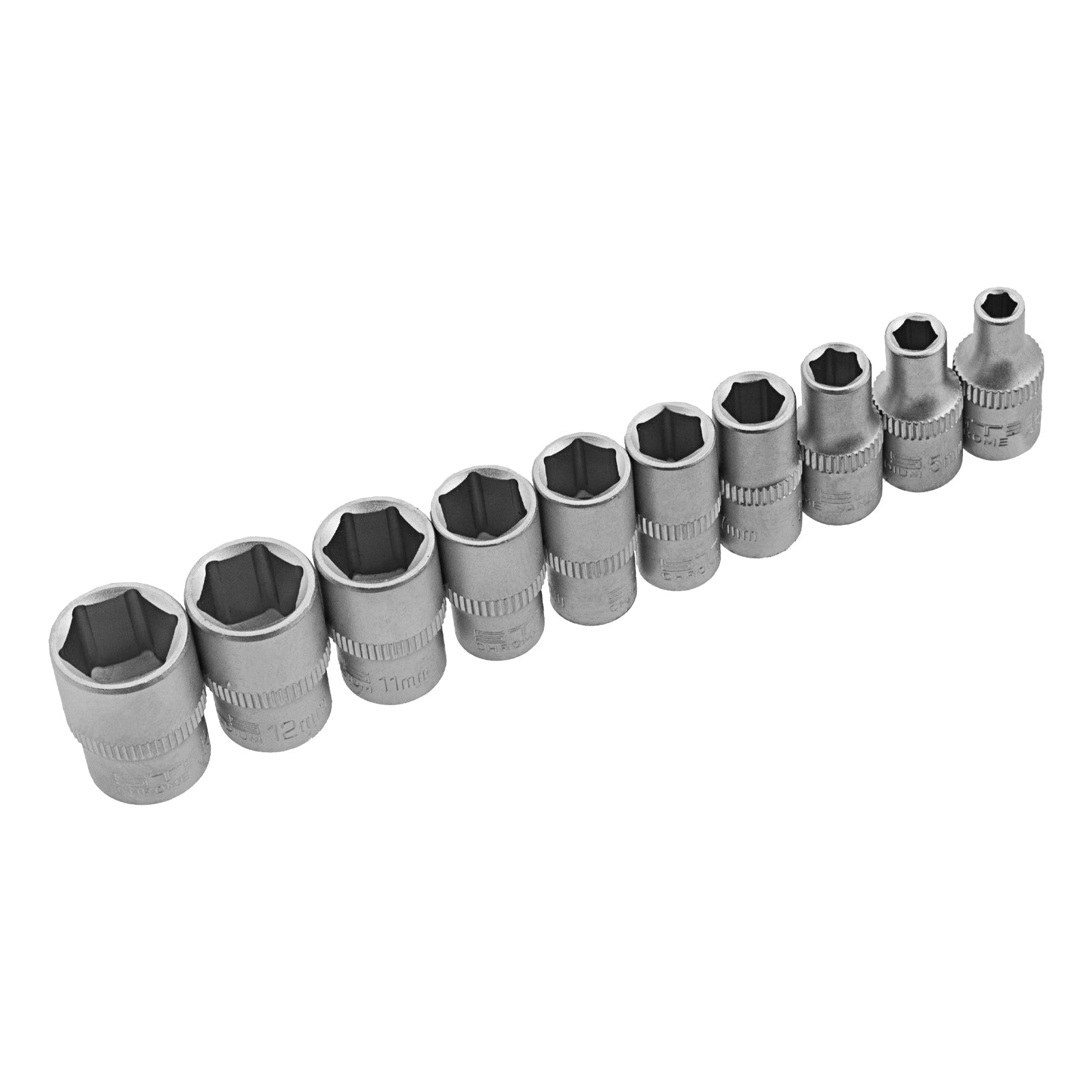 К-т вложки,  1/4", 4 - 13 мм, с тресчотка, CrV, 11 части  STELS