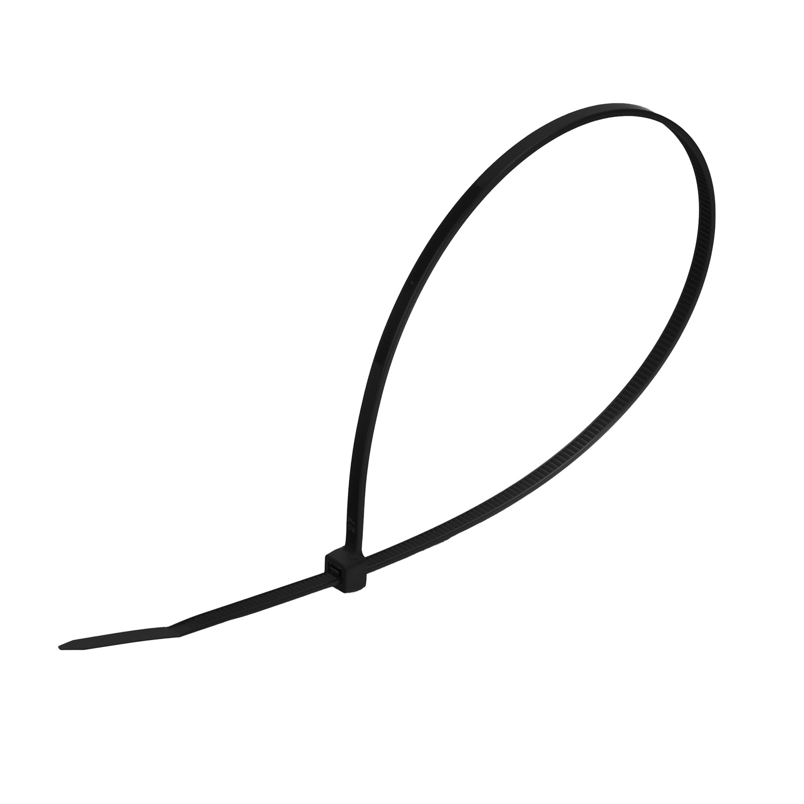 Свински опашки, 300 x 3,6 мм, пластмасови, черни, 100 бр//MTX